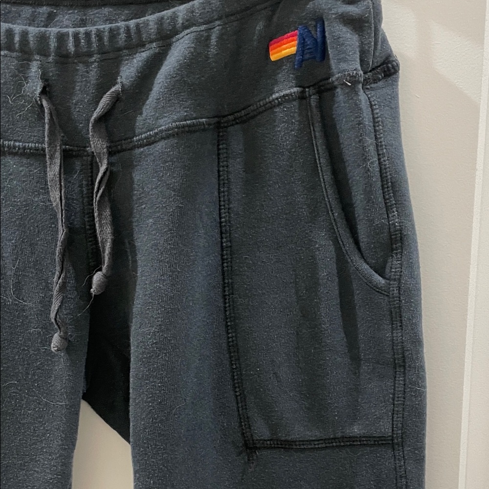 Aviator Nation Black /charcoal Joggers size Medium
